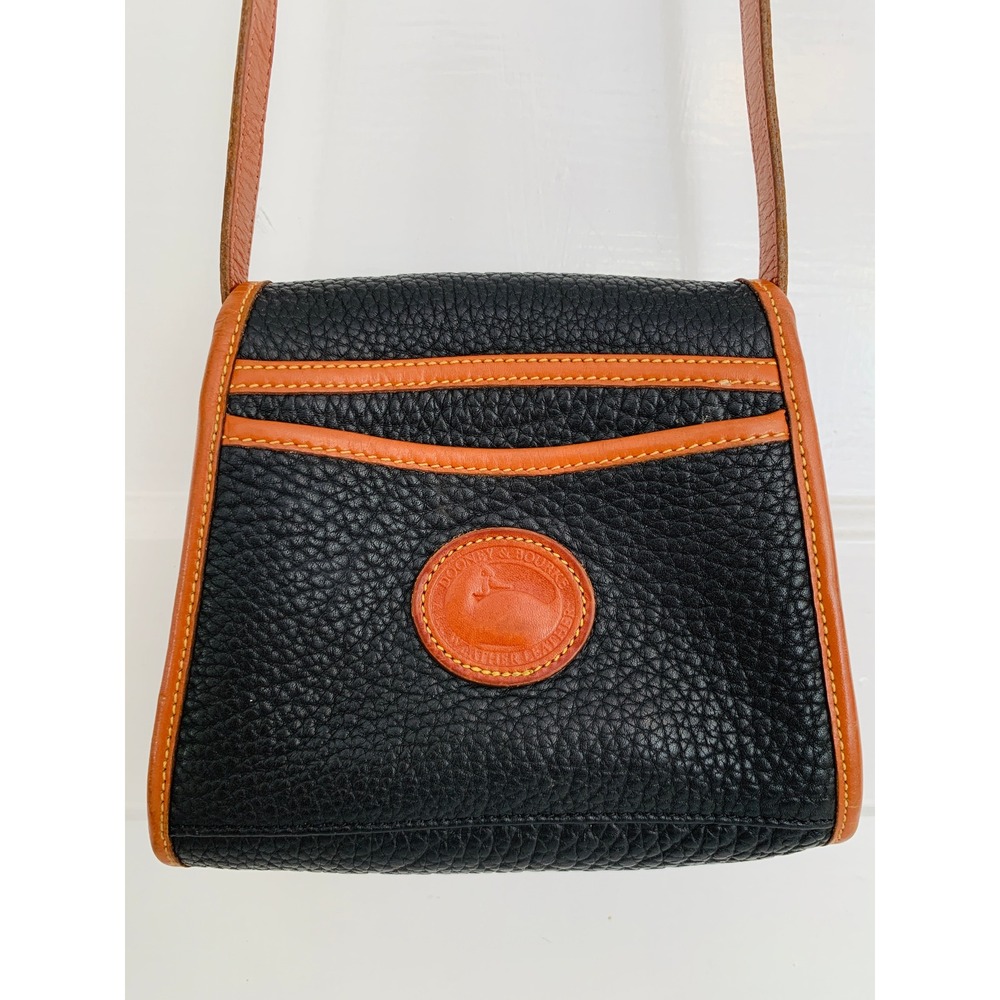 Dooney & Bourke Vintage 90s All-Weather Leather Navy Little Lock Bag Crossbody - Picture 16 of 16